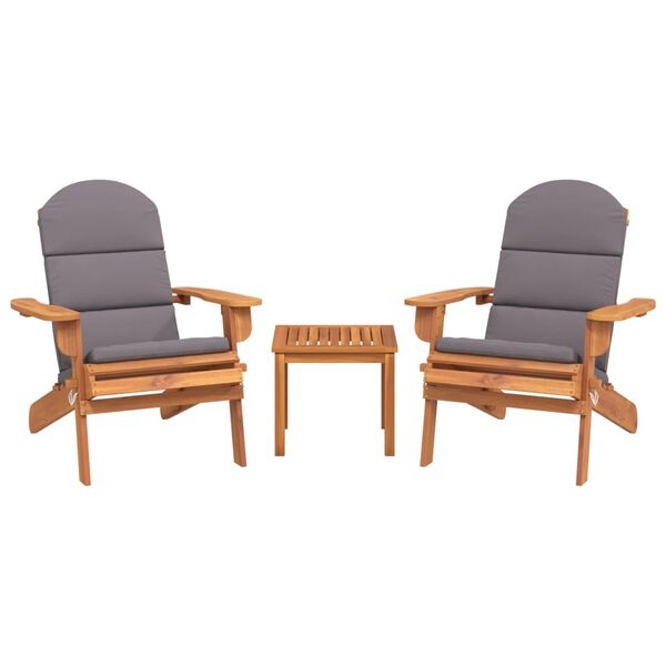 VidaXL Adirondack Tuinstoel Acaciahout + Kussens -76%