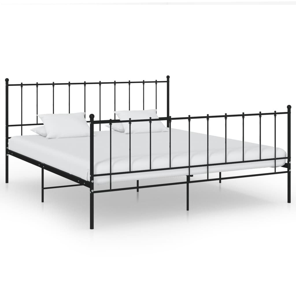 VidaXL Bedframe 200x200 Zwart - 55% Korting! (Lichte Krasjes)
