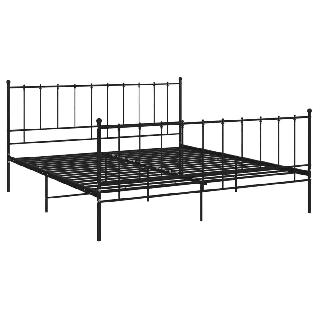 VidaXL Bedframe 200x200 Zwart - 55% Korting! (Lichte Krasjes)