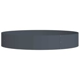 VidaXL Bloempot Antraciet 120x120x20cm Staal - 35% Korting!