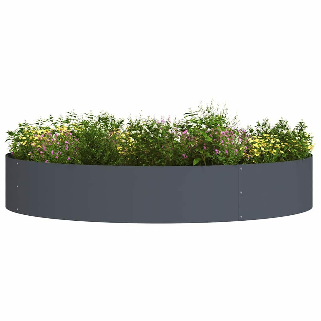 VidaXL Bloempot Antraciet 120x120x20cm Staal - 35% Korting!