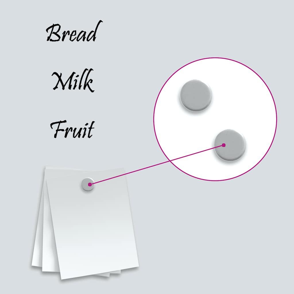 vidaXL Magneetbord Glas Wit 60x30cm - 40% Korting!