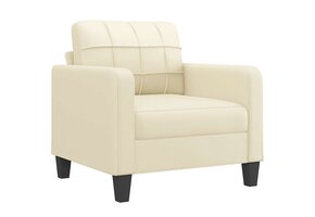 vidaXL Fauteuil Crème - Zo Goed Als Nieuw - 40% Korting!