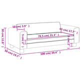 Kinderbank met Voetenbank vidaXL Cappuccino -40%! Z.G.A.N.