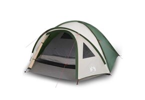 vidaXL Koepeltent 4-Persoons Groen - 40% Korting!