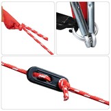 vidaXL Koepeltent 4-Persoons Groen - 40% Korting!