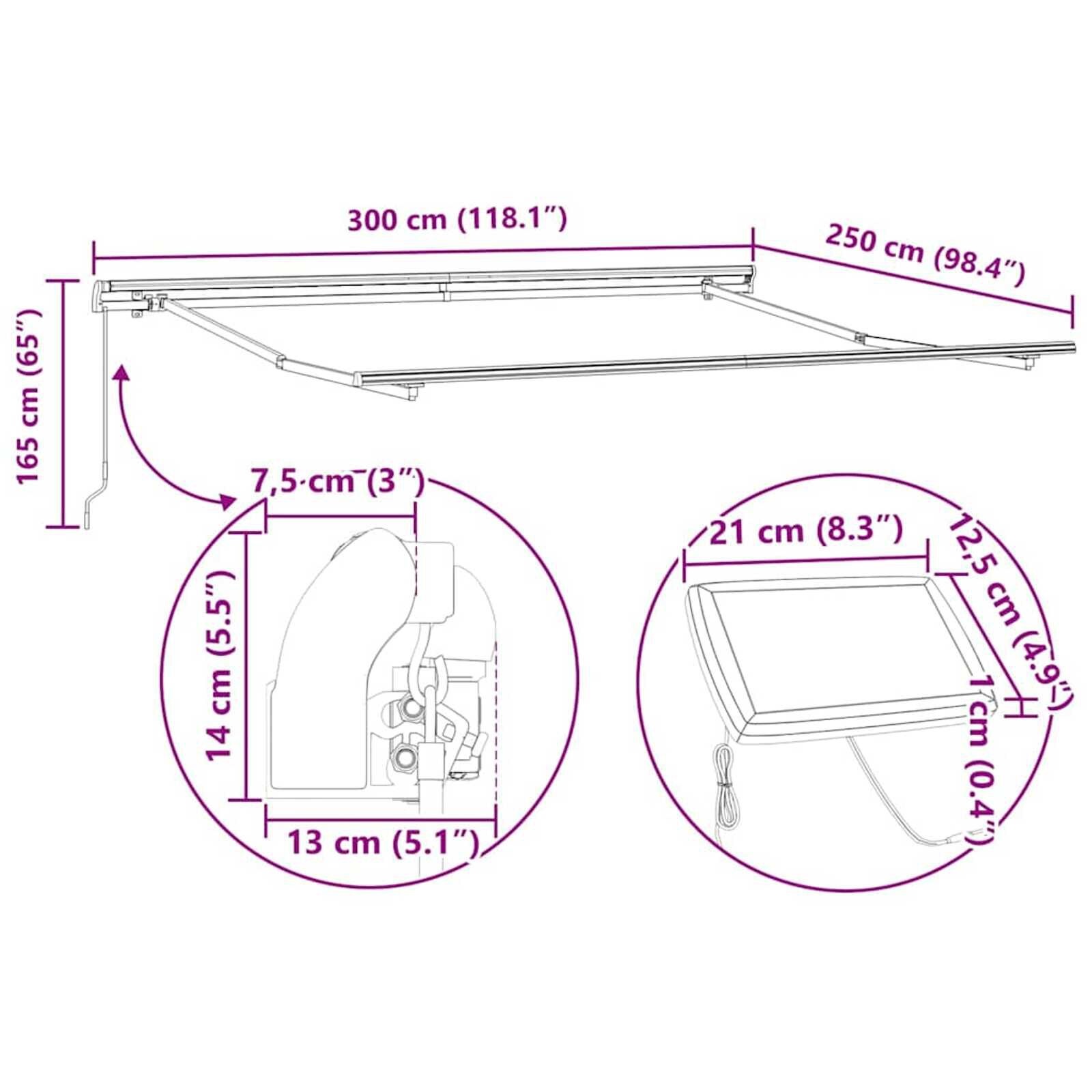 Markies Wit 3x2.5m Metaal - 40% Korting! (Retour)