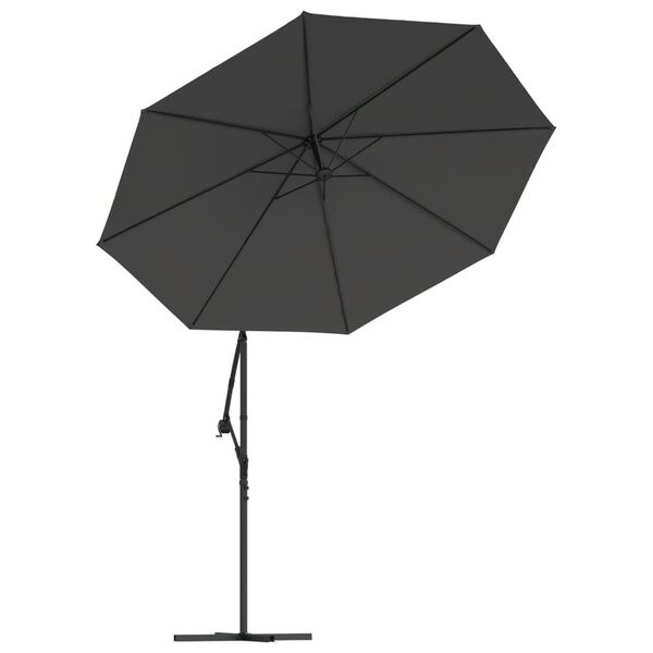 Zweefparasol Doek 350cm Antraciet -47%! Nieuw!