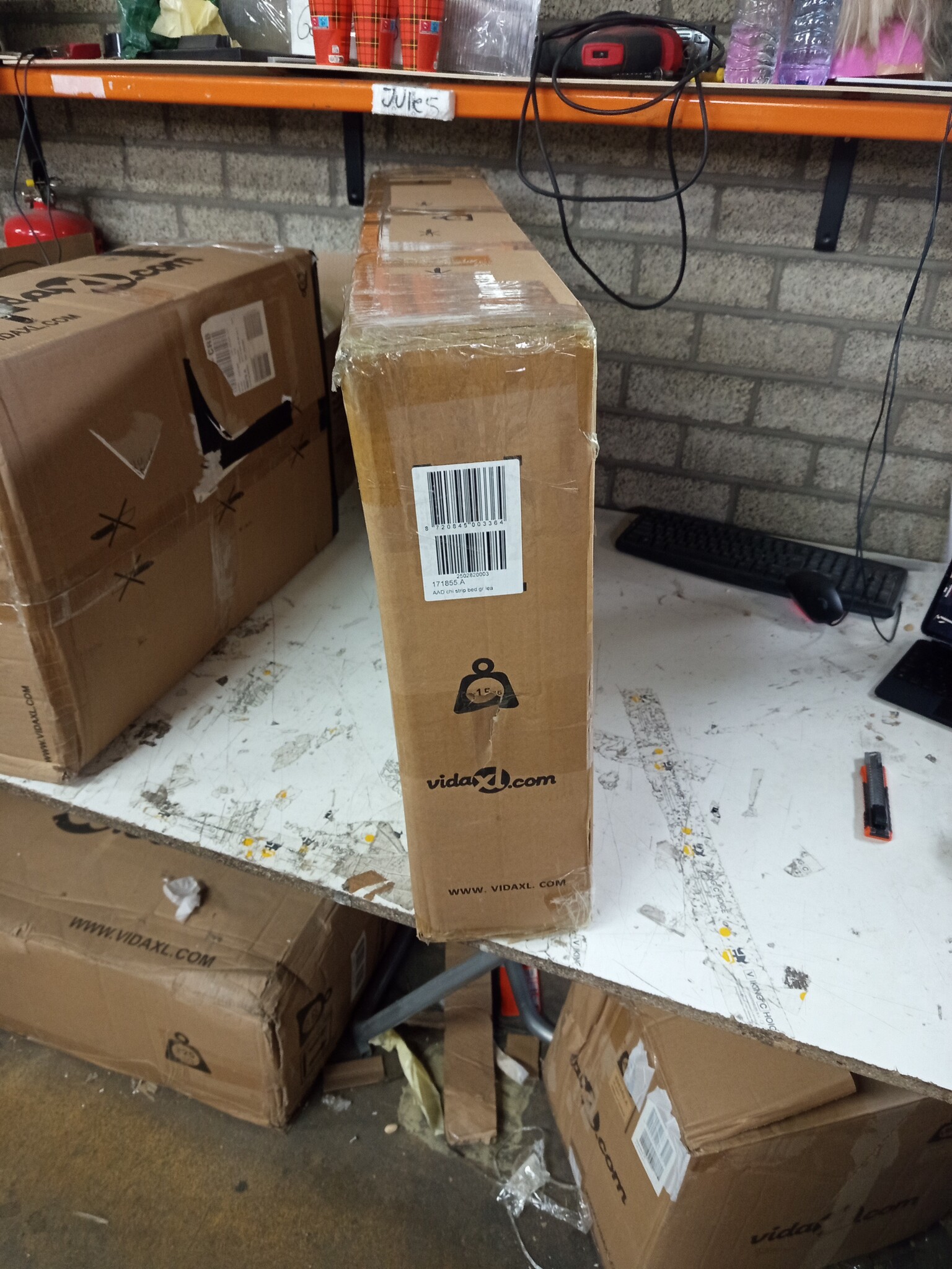 Kinderbank Grijs Kunstleer - 90x53x30 cm - 59% Korting!