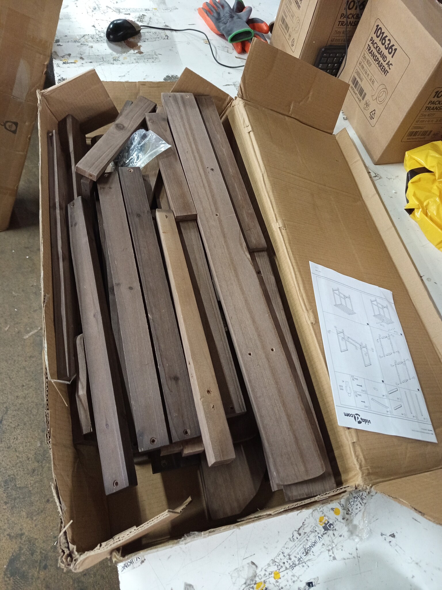 Adirondack Tuinstoel + Tafel Vuren Bruin -59%! Retourdeal!