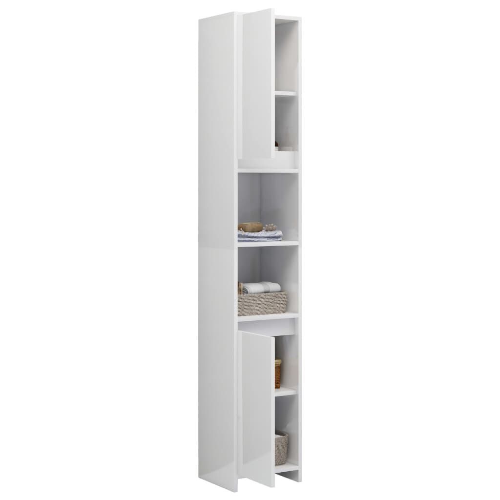 vidaXL Badkamerkast Wit Hoogglans - 35% Korting!