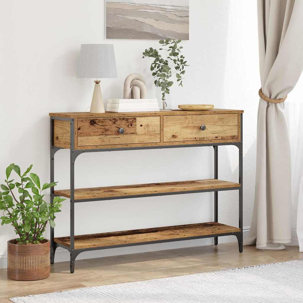 VidaXL Console Tafel Oud Hout - 40% Korting! Zo Goed Als Nieuw!
