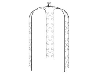 Tuinboog Zwart Ø180x255 cm - Retourdeal! 55% Korting