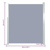 vidaXL Windscherm 160x500cm Grijs - 46% Korting!
