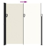 VidaXL Uittrekbaar Windscherm Crème 220x600cm - 40% Korting!