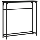 vidaXL Wandtafel Zwart Hout 75x20cm - Nieuwstaat - 35% Korting!