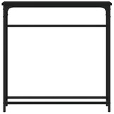 vidaXL Wandtafel Zwart Hout 75x20cm - Nieuwstaat - 35% Korting!