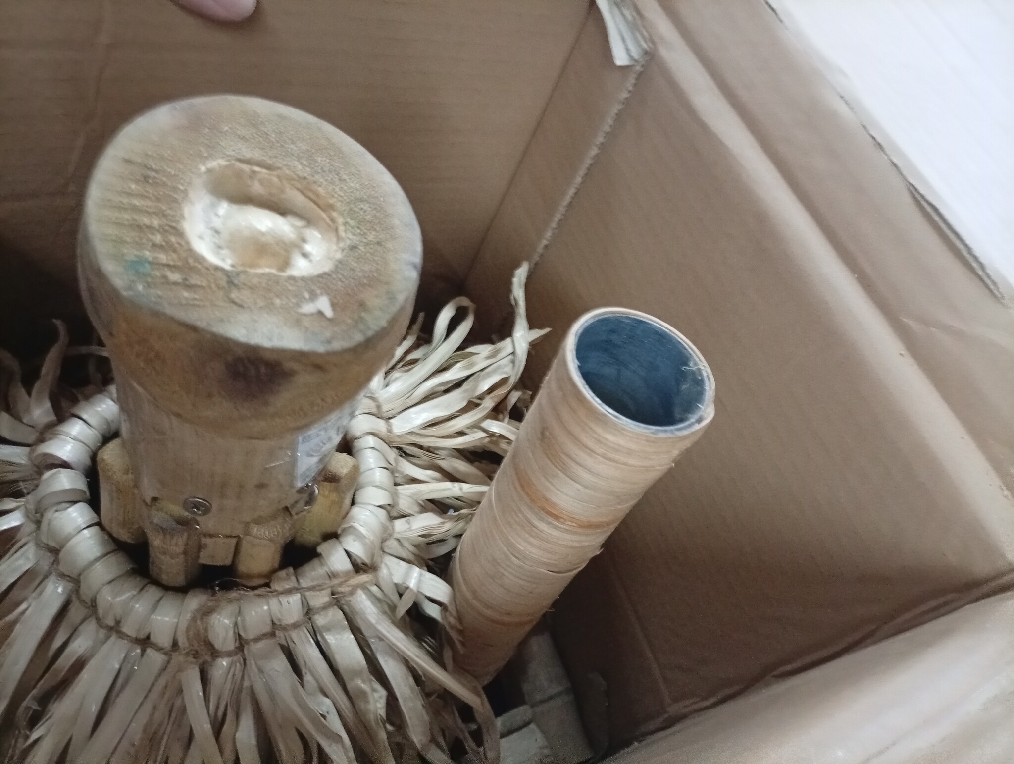 Tiki Paraplu 150cm Bamboe + Klamboe - 60% Korting!