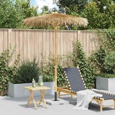 Tiki Paraplu 150cm Bamboe + Klamboe - 60% Korting!