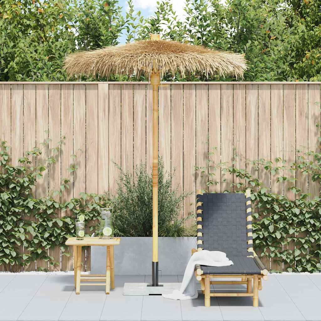 Tiki Paraplu 150cm Bamboe + Klamboe - 60% Korting!