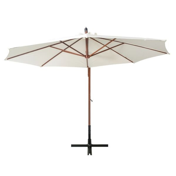 vidaXL Zweefparasol 350cm Wit - 68% Korting!