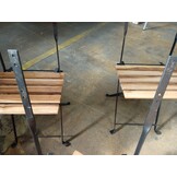 Bistrostoelen (4x) Teakhout/Staal - 79% Korting! (DIY)