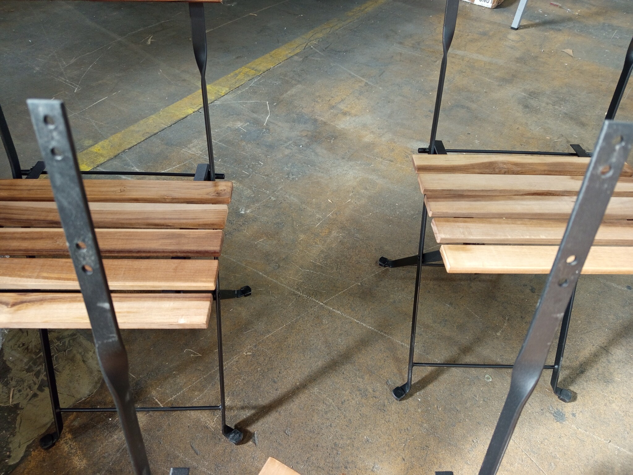 Bistrostoelen (4x) Teakhout/Staal - 79% Korting! (DIY)