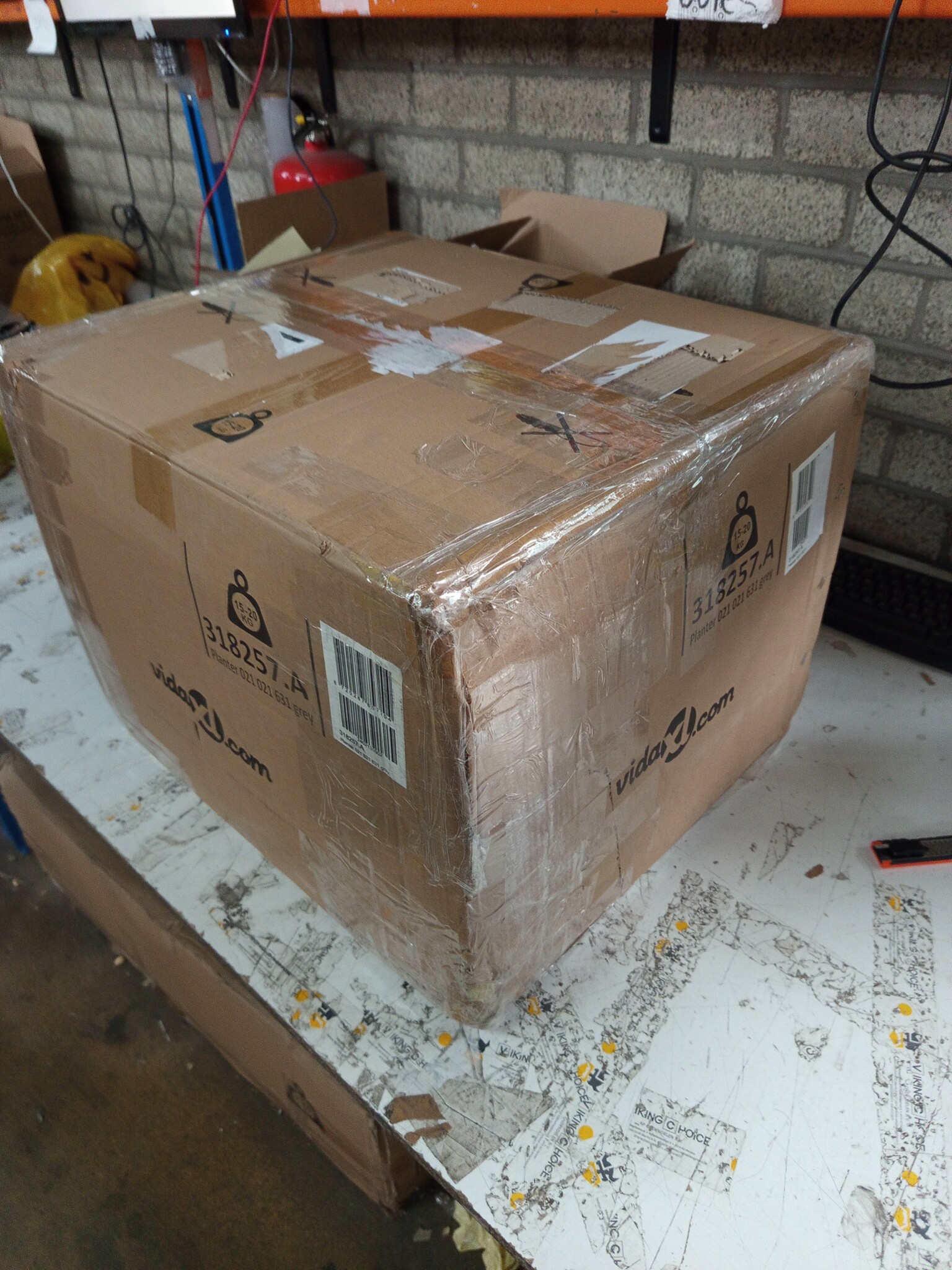 vidaXL Plantenbak met Latwerk Grijs -64% Korting! (Incompleet)