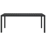 VidaXL Tuintafel 185cm Zwart - 46% Korting!