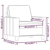 vidaXL Driezitsbank Donkergrijs - 46% Korting! Zo Goed Als Nieuw