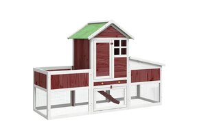 Konijnenhok Grenenhout Mokka 170cm - 46% Korting!