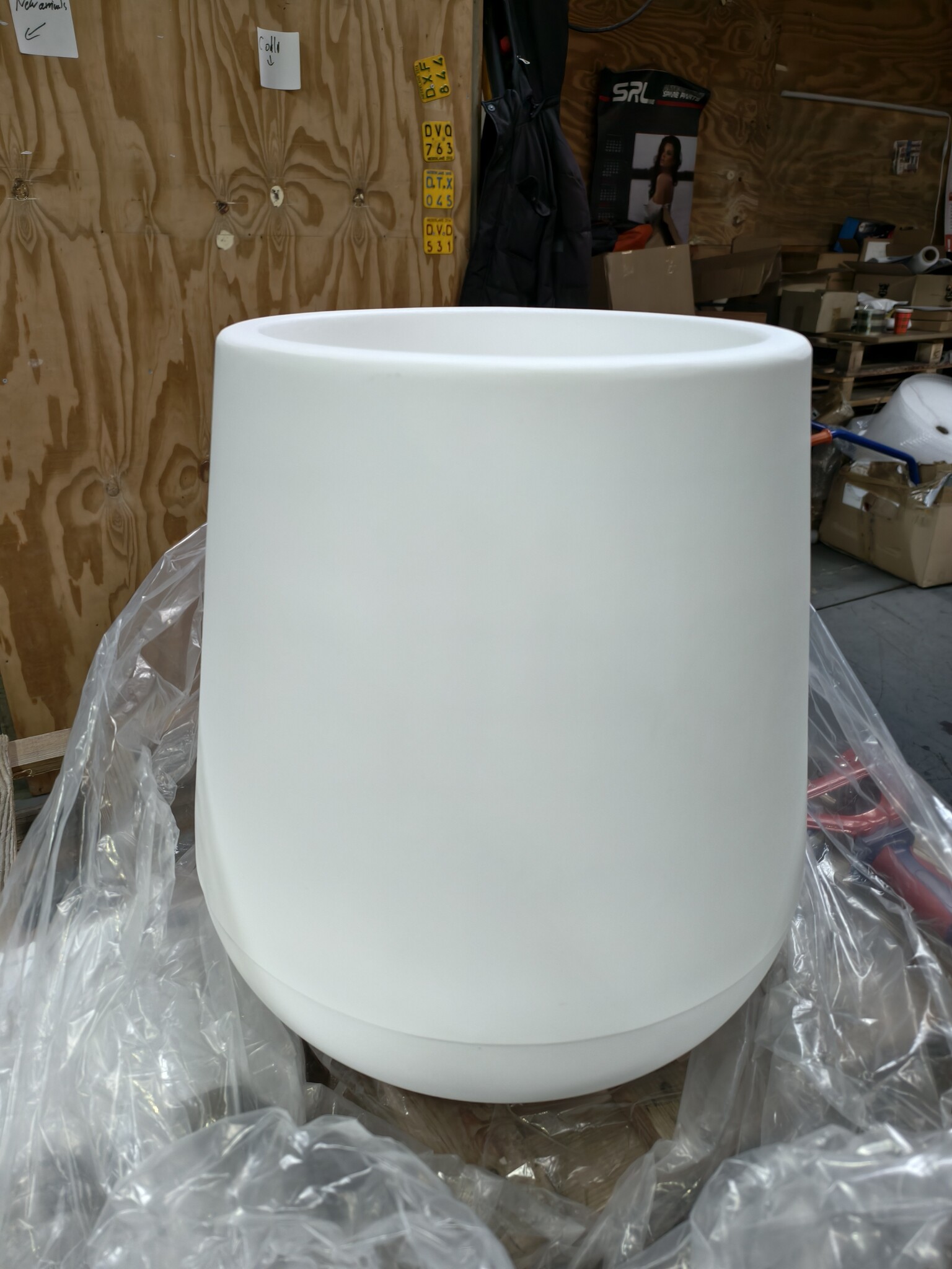 LED Bloempot Wit 50cm - NU 55% Korting! (Zonder LED)