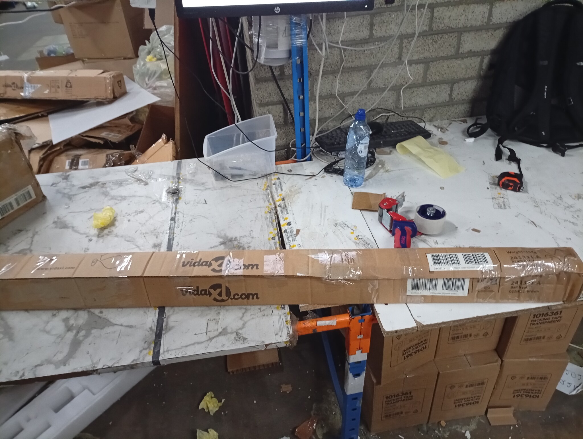 vidaXL Rolgordijn Bamboe Bruin 150x220cm - 60% Korting!