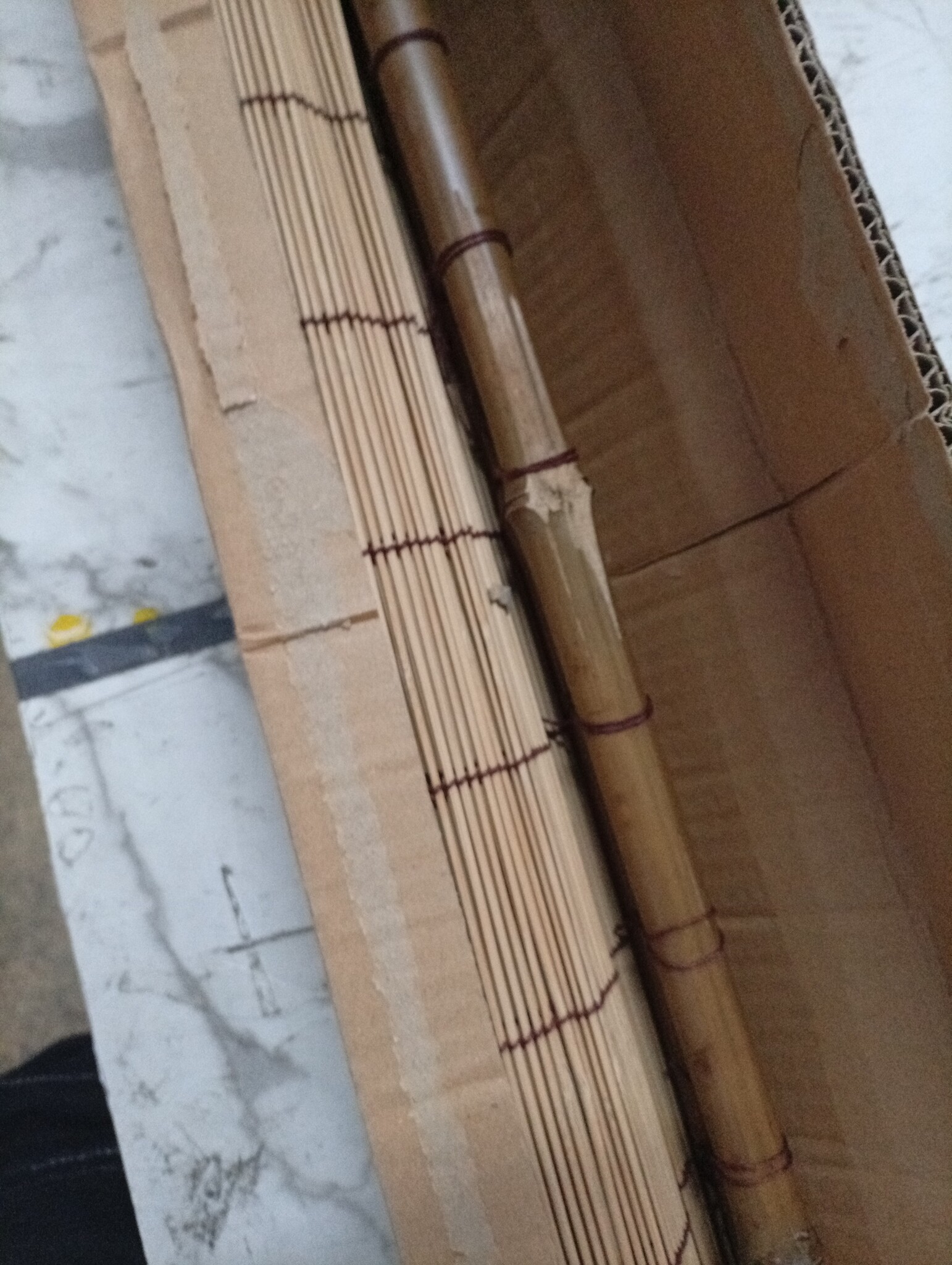 vidaXL Rolgordijn Bamboe Bruin 150x220cm - 60% Korting!