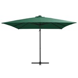 Zweefparasol LED 250x250 Groen -59%! Retourdeal