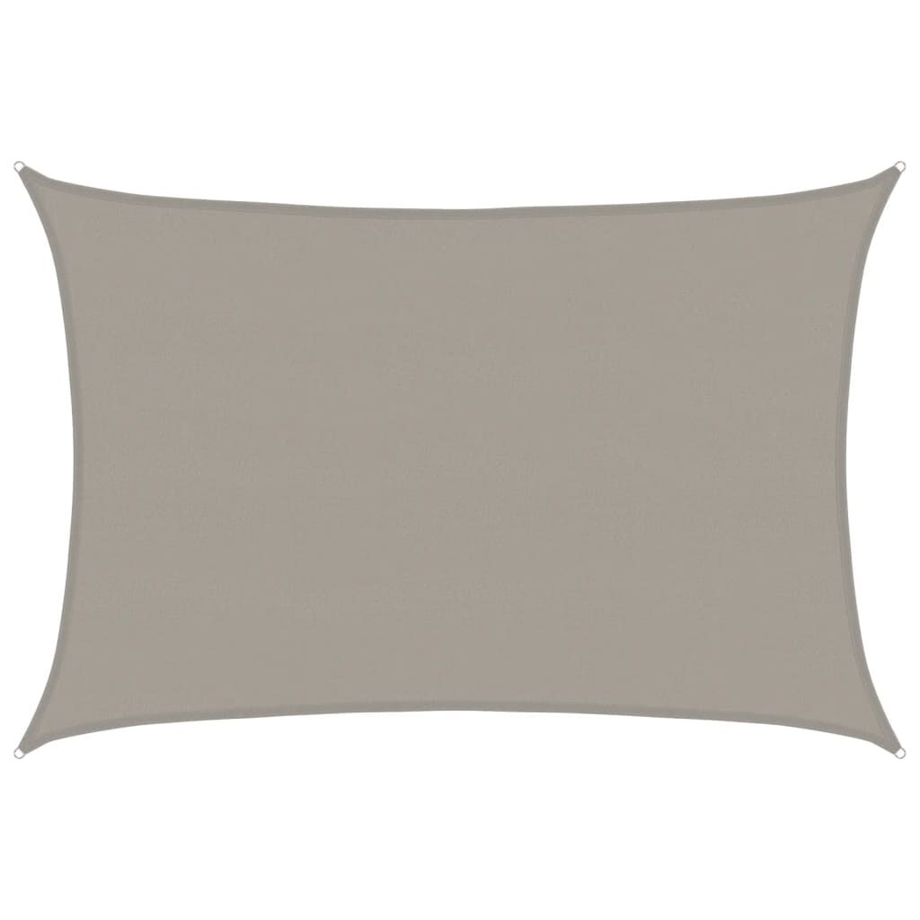 Zonnezeil Rechthoekig 5x6m Lichtgrijs - 61% Korting!