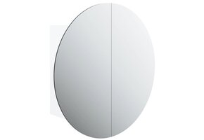 vidaXL Badkamerkast met Spiegel & LED - Wit - 55% Korting!