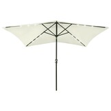 vidaXL Parasol LED 2x3m Zand - 55% Korting!