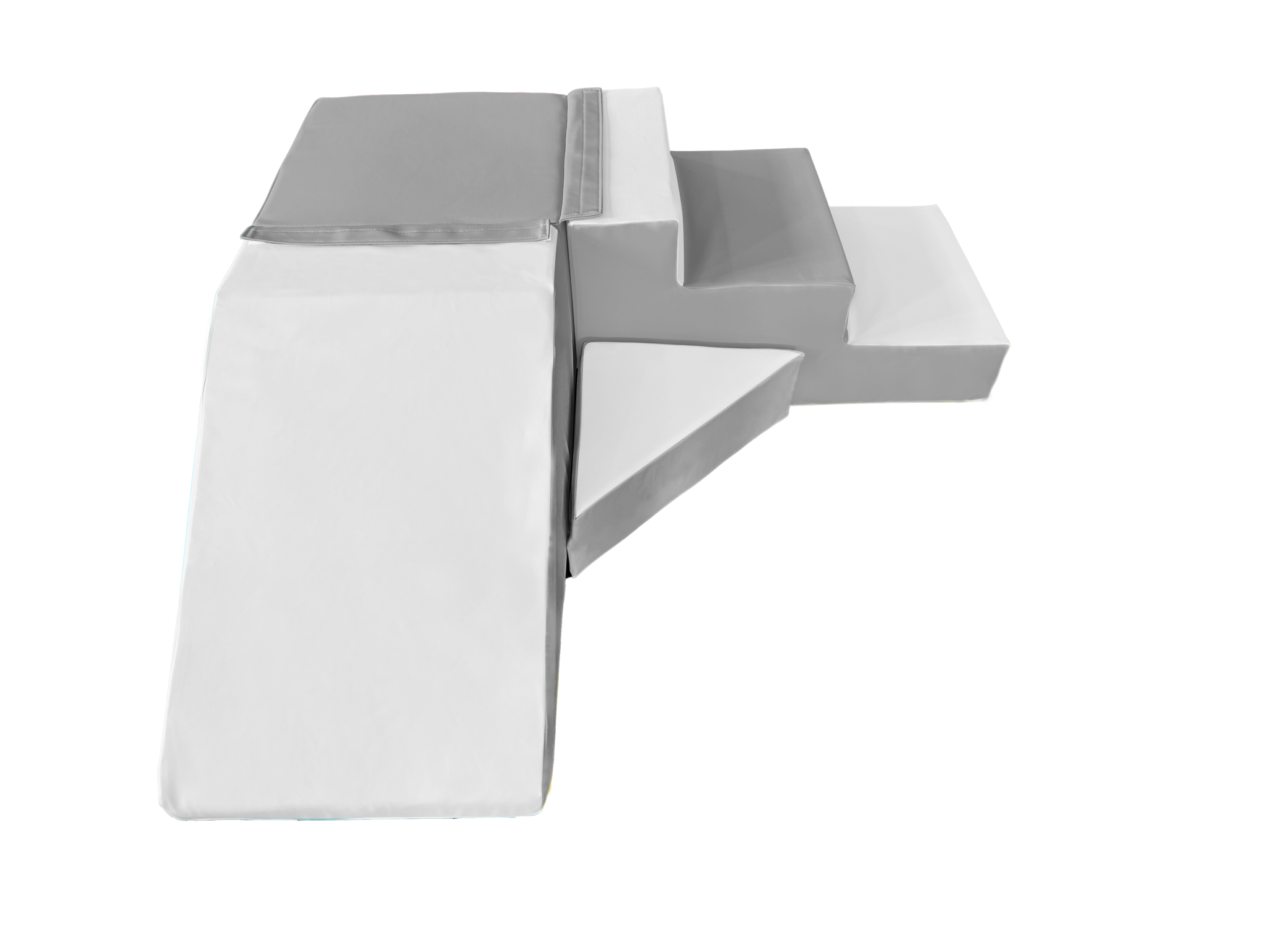 Schuimblokken Speelset met Glijbaan Wit/Grijs - 40% Korting!