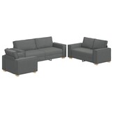 vidaXL Sofa Stoel Donkergrijs - Showroommodel - 86% Korting!