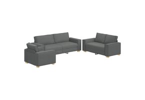 vidaXL Sofa Stoel Donkergrijs - Showroommodel - 86% Korting!