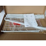 VidaXL Kledingrek Wit 59x35x150cm - 60% Korting! (Gebogen Rekje)