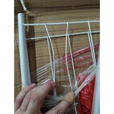 VidaXL Kledingrek Wit 59x35x150cm - 60% Korting! (Gebogen Rekje)