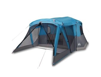 VidaXL 4-Persoons Tent met Luifel Blauw - 40% Korting!