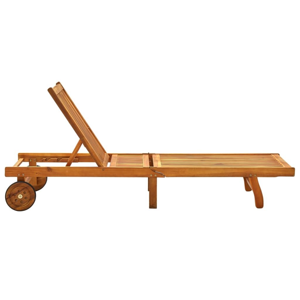 vidaXL Ligbed Acaciahout - Zo Goed Als Nieuw! 46% Korting