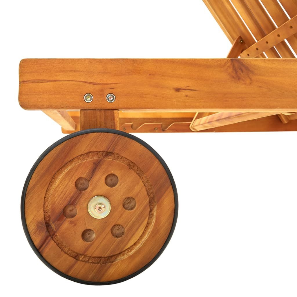 vidaXL Ligbed Acaciahout - Zo Goed Als Nieuw! 46% Korting