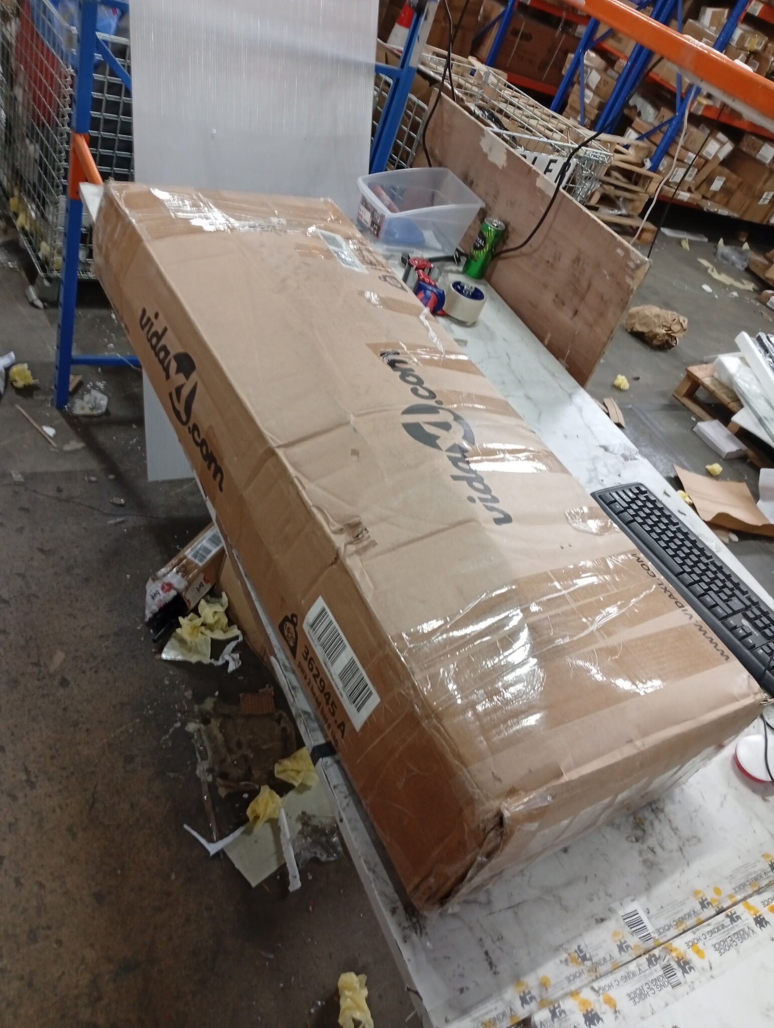 VidaXL Dubbele Parasol 449cm Zandwit - 67% Korting!