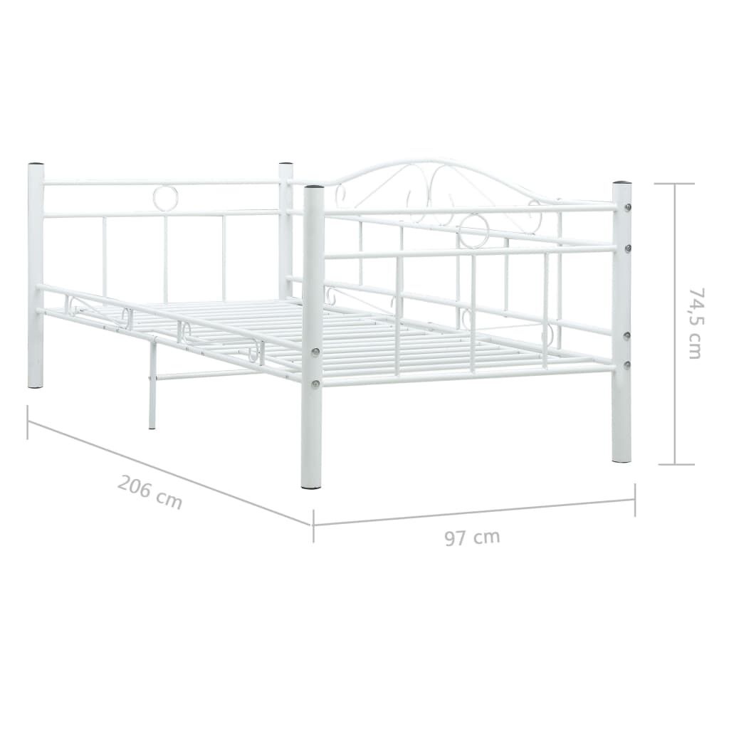 Bedbankframe Wit 90x200cm - vidaXL - 61% Korting!