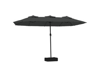 vidaXL Dubbele Parasol Antraciet 449cm - 67% Korting!