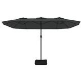 vidaXL Dubbele Parasol Antraciet 449cm - 67% Korting!